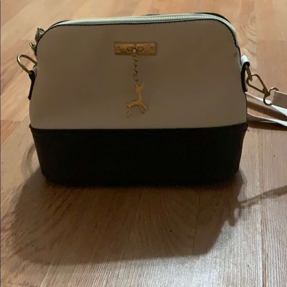 Black and white purse